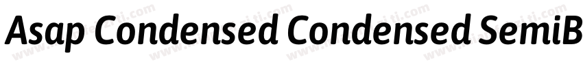 Asap Condensed Condensed SemiBold字体转换